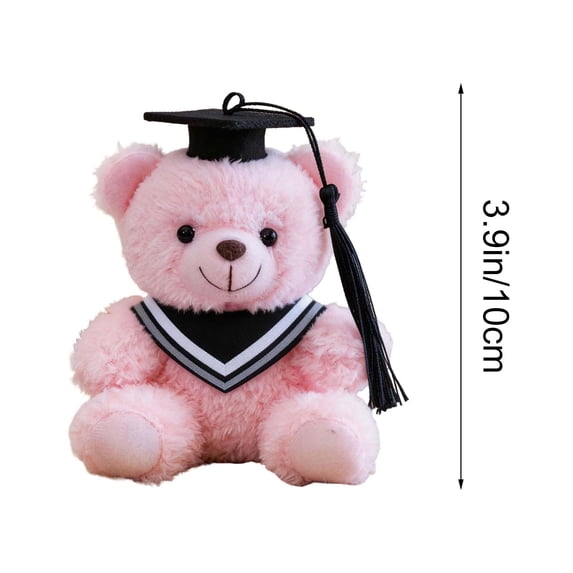 Graduation Bear Doll Classic Grad Gown Design Soft Touch Detachable Cap for Graduation Gifts Photo Props YYUZH