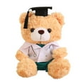 thumbnail image 1 of Graduation Bear Student Doctoral Nurse White Khaki Bear Doll Twisted Flower Plush Bear Student Souvenir Christmas Gifts, 1 of 5