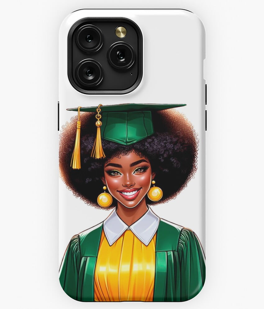 Graduation Black Girl Graduating High School College A3335 Phone Case ...