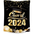 thumbnail image 1 of Graduation Blanket - Class of 2024 Graduation Gifts for Her or Him - 40"x50" Flannel Soft Throw Blanket Decorations - Senior 2024 Blankets for College, High School, Graduation Day, 1 of 5