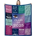 thumbnail image 1 of Graduation Blankets, Senior 2025 Class of 2025, Graduation Gifts for Her Him, 2025 Graduation Throw Blanket for Women, Senior Gifts for College Girls Middle High School Graduation Gifts, 50x60, 1 of 6