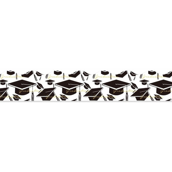 59ft Graduation Border Sticker 75mm Wide Border Trim Sticker for School Parties