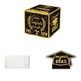 Graduation Box Gift Pull Surprise Gift Box Black And Gold Graduation