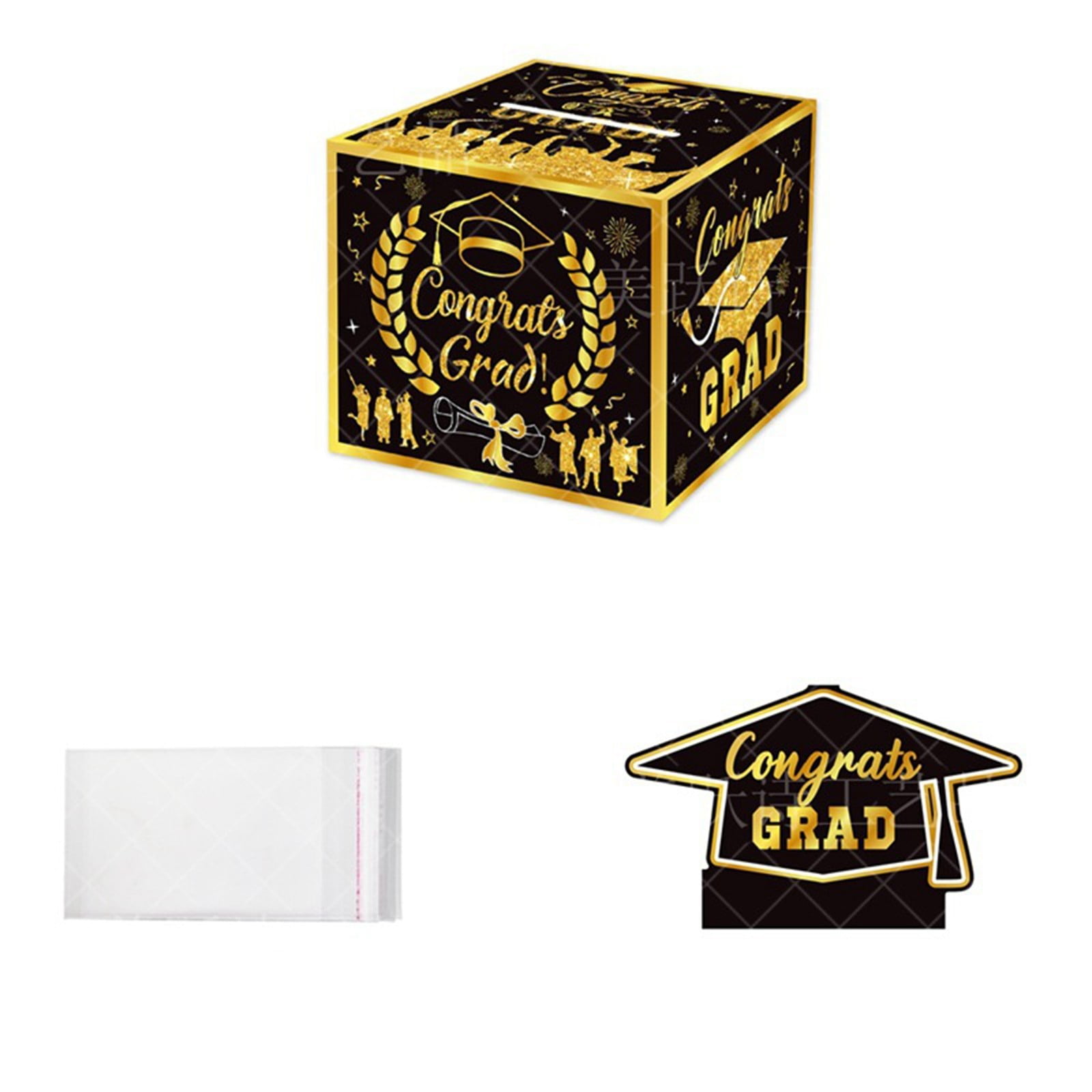Graduation Box Gift Pull Surprise Gift Box Black And Gold Graduation Graduation Box Gift Pull Surprise Gift Box Black And Gold Graduation