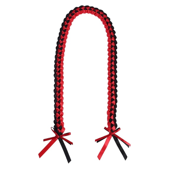 Graduation Braided Lanyard, Red and Black Handmade Ribbon, 1 Piece, for Graduation Ceremony Graduation Season