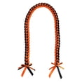 thumbnail image 1 of Graduation Braided Lanyard Ribbon, Orange and Black Hand Woven, 1 Piece, for Graduation Season Ceremony Decor, 1 of 2