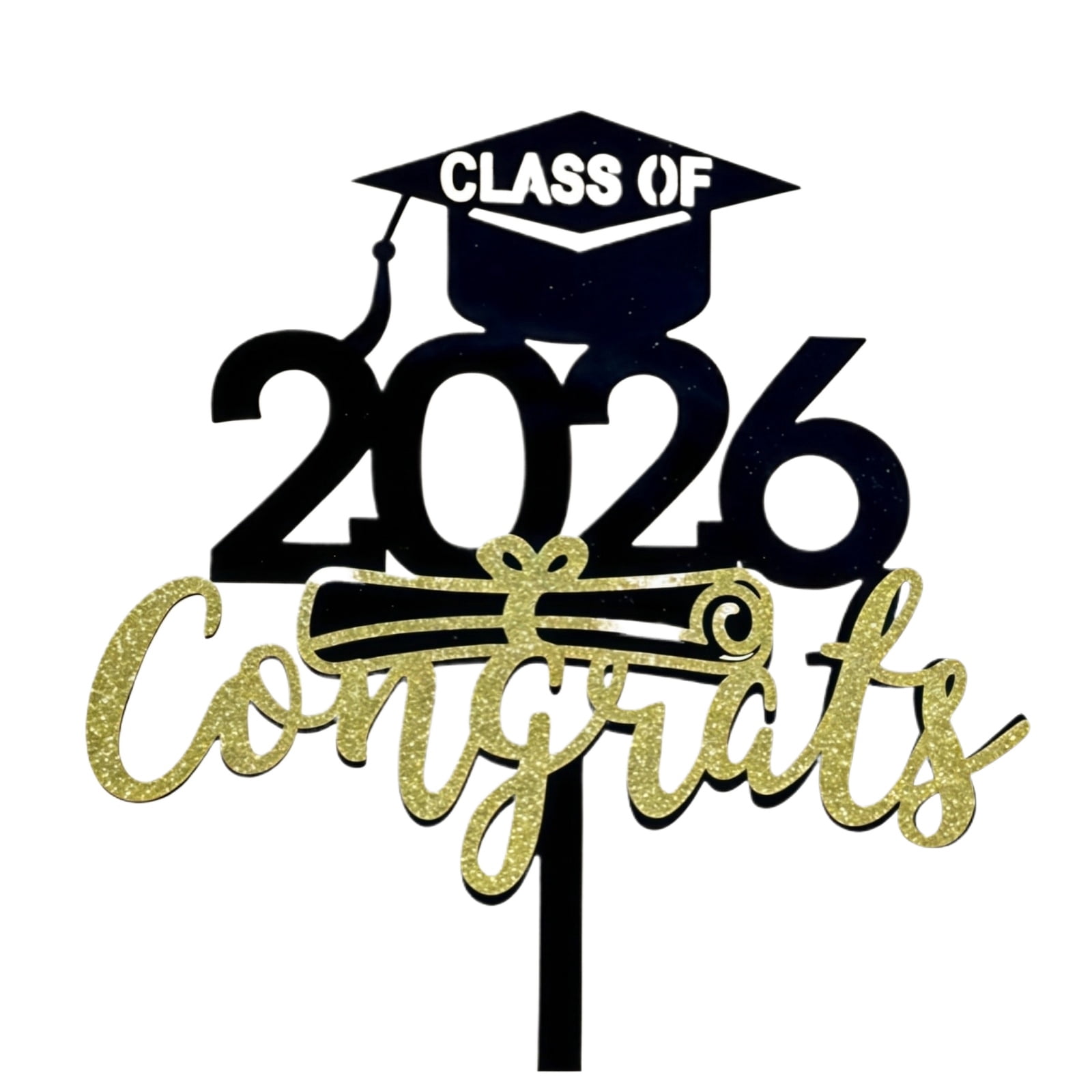 Cap Caek Graduation Cake Decorations Classof2026, Grad Party Decorations 2026 ...