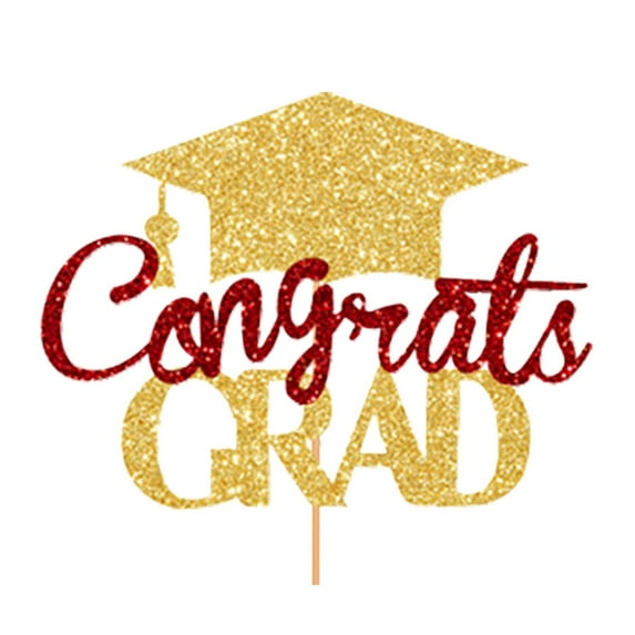 Graduation Cake Toppers Decorations For Party Desserts Baking Supplies Sweet Celebration Insert Home Decor