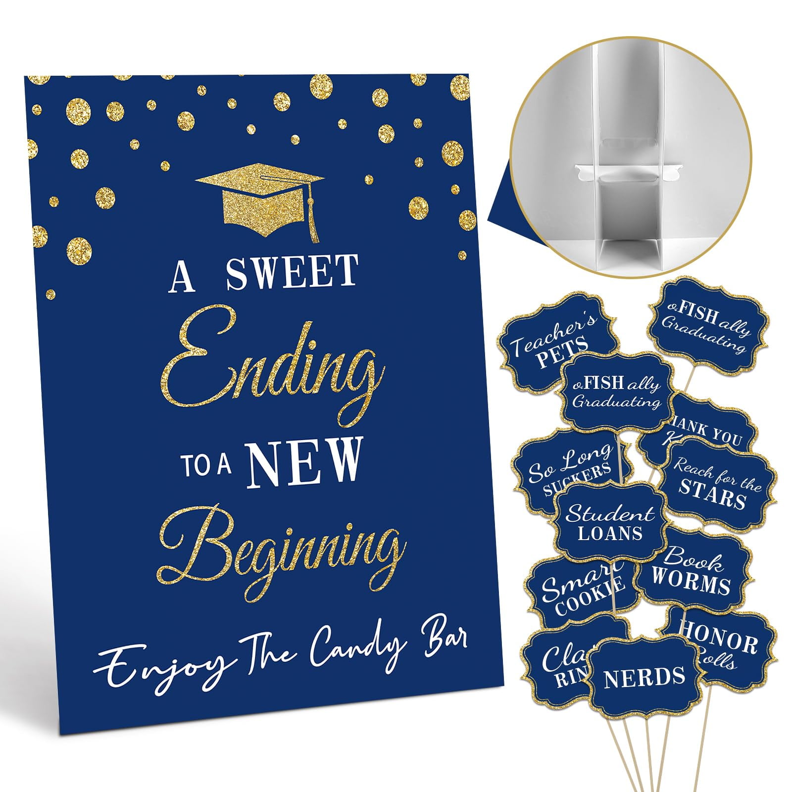 Graduation Candy BuffetEGSC Labels for Grad Party Decorations