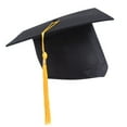 thumbnail image 1 of Graduation Cap 2026 with Tassel Unisex Matte Bachelor High School Cap Adjustable Size Oversized for Unisex Adults Big Head by Comdrip Yellow, 1 of 7