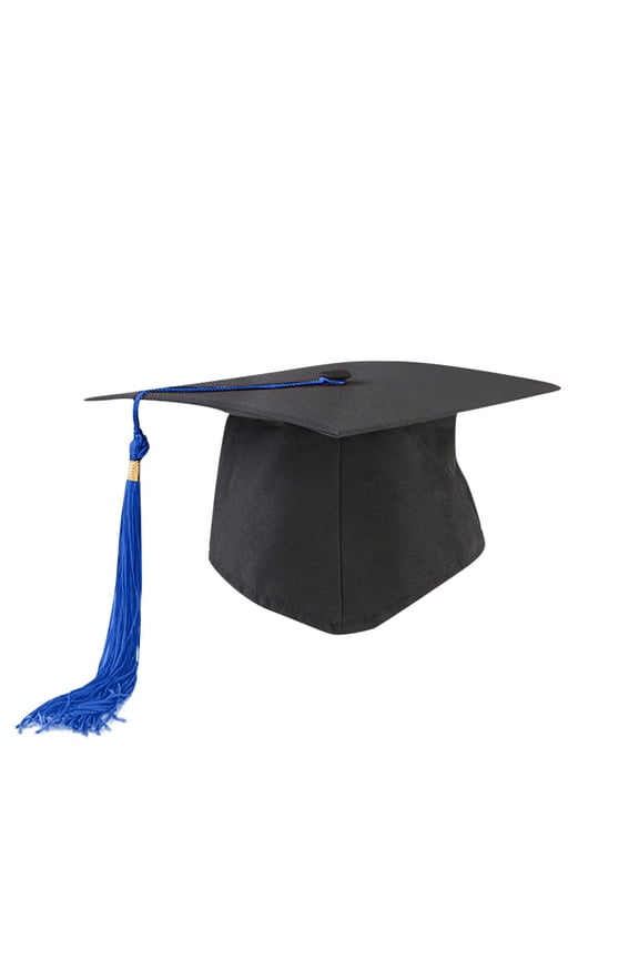 Graduation Cap,Adjustable Mortar Board,Tassel Graduation Hat,Classic Adjustable Graduation Cap with Decorative Tassel Universal for Academic Ceremony Graduation Celebration Party Wear,Blue