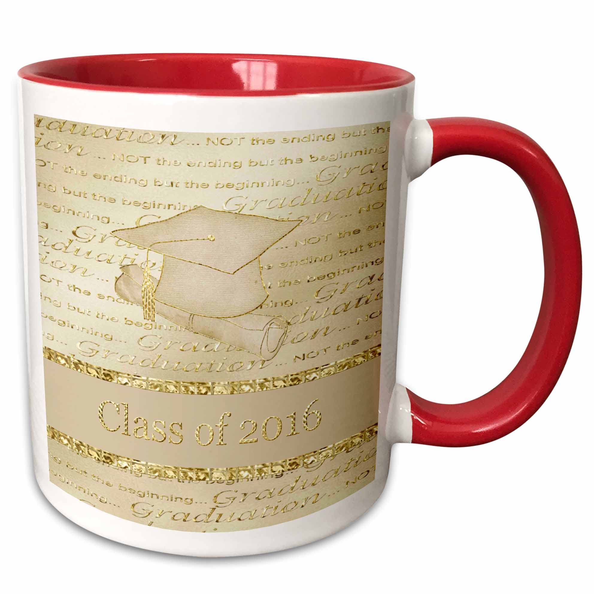 3drose, Graduation Cap and Diploma, Grad Words, Beige and Gold, Class ...