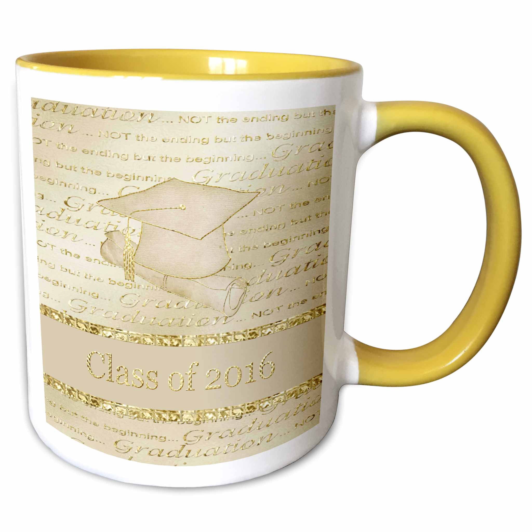 3drose, Graduation Cap and Diploma, Grad Words, Beige and Gold, Class ...