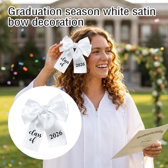 Graduation Cap Bow Decorations Graduation Bow Class Of 2026 High School Party Supplies for Cap Decorations
