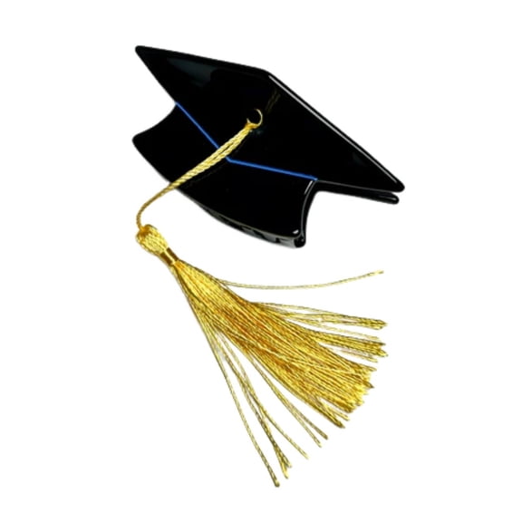 Graduation Cap Clip β Mortarboard Barrettes With Gold Tassel Cute Graduation Accessories For Women Girls Teens (1Pc)