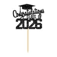 thumbnail image 1 of Graduation Cap Cupcake Topper, 2026 Glitter Class of 2026 Cupcake Grad Cap Picks Decorations for 2026 Graduation Theme Party Supplie, 1 Pcs, 5.90x4.76", 1 of 9