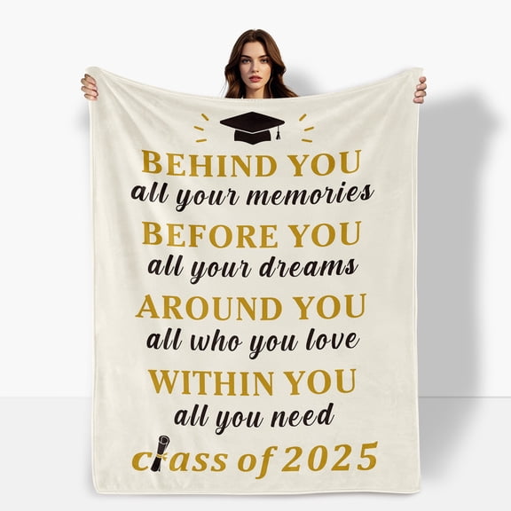 Graduation Cap Design Fleece Blanket A Thoughtful Gift For Friends To Celebrate Friendship And Academic Success Soft Warm For Sofa Bed Travel Camping For Family Friends Shipped From USA