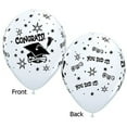 thumbnail image 1 of Graduation Cap & Diploma Qualatex 11*inch Latex Balloons 25 Per Pack, 1 of 1