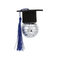 thumbnail image 1 of Graduation Cap Disco Ball with Tassel,Mirror Ball Ornament for Party Decor, Campus Celebration Favor (Large), 1 of 5