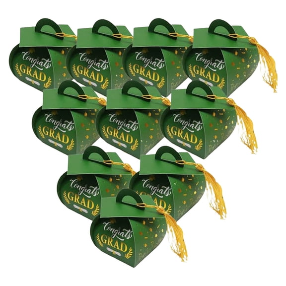 Graduation Cap Gift Boxes 10 Pack Mini Candy Box With Tassel For Graduation Party Favors Classmate Gifts Teacher Thank You Treats