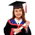 thumbnail image 1 of Graduation Cap and Gown Set for Graduation Robe Outfit Various Styles Black Cap and Gown Academic Outfit for Senior High School Graduation 13-14 Years, 1 of 6