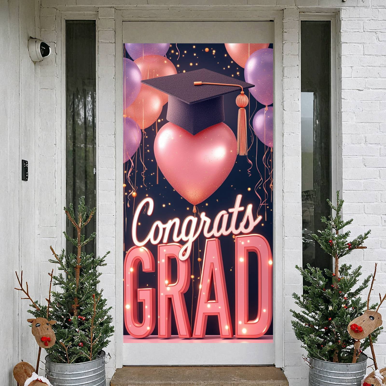 Graduation Batten Graduation Cap Graduation Banner Heart Balloon Graduation Backdrop ...