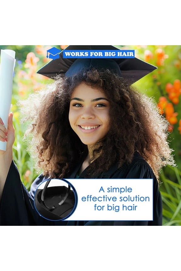 Graduation Cap Headband, Anti-Fall Firm Hair Band for Graduation Cap, Secure Hat Insert Accessories for Graduates Students Women, Class of 2026(Clear 1PCS)