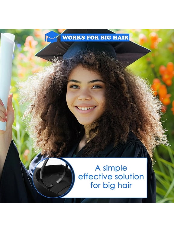 Graduation Cap Headband, Anti-Fall Firm Hair Band for Graduation Cap, Secure Hat Insert Accessories for Graduates Students Women, Class of 2026(Clear 1PCS)