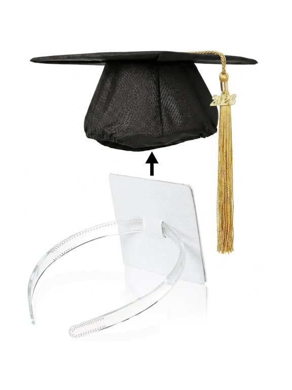 Graduation Cap Headband, Firm Anti-Slip Hair Band for Secure Graduation Decorations, Graduation Accessories for Women Students, Class of 2026 (Clear 1PCS)