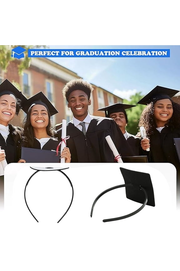 Graduation Cap Headband Insert,Adjustable, Secures Cap and Keeps Hairstyle, Upgraded Interior Design, Simple and Practical Anti-Fall Hairband for Graduation