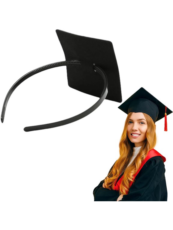 Graduation Cap Headband Insert, Grad Caps Headband Insert, Adjustable, Secures Cap and Keeps Hairstyle, Upgraded Interior Design, Simple and Practical Anti-Fall Hairband for Graduation(1PCS)