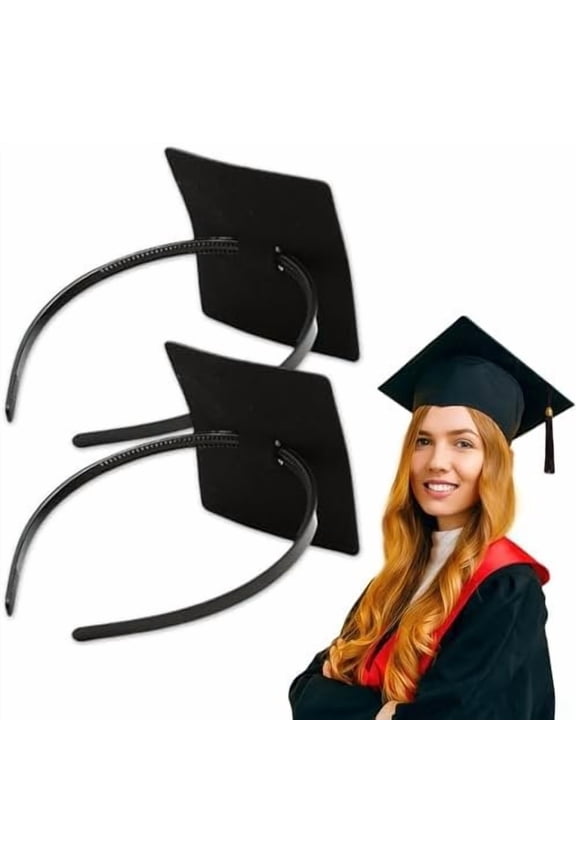 Graduation Cap Headband Insert, Grad Caps Headband Insert, Adjustable, Secures Cap and Keeps Hairstyle, Upgraded Interior Design, Simple and Practical Anti-Fall Hairband for Graduation