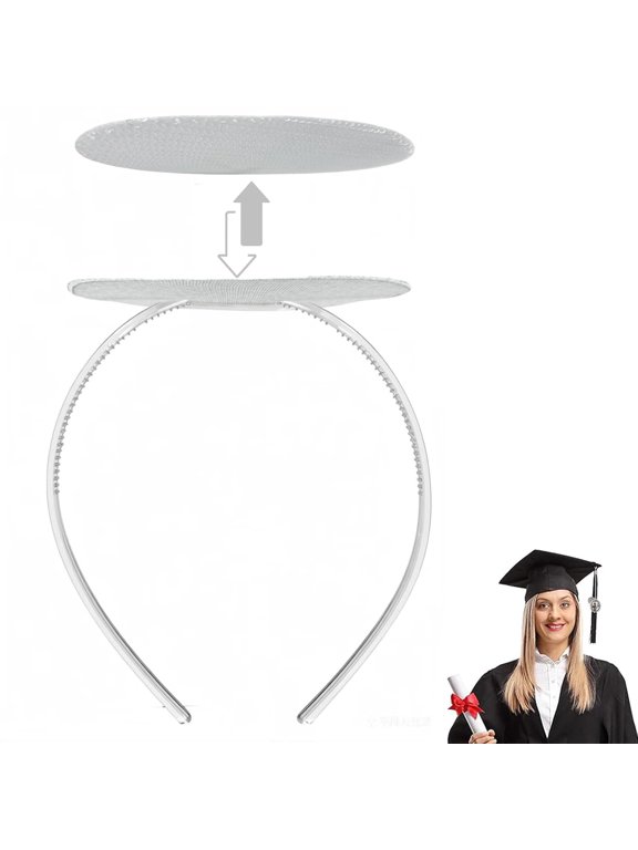 Graduation Cap Headband, Secure Grad Cap Upgrade Insert Hairband, Protect Hairstyle Hat Accessories for Graduates Gift, Class of 2026(Clear 1pcs)