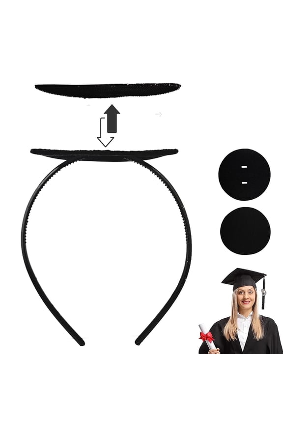 Graduation Cap Headband Secures Your Grad Cap Upgrade Insert Hairstyle Hat Accessories Hairband for Graduates Gift