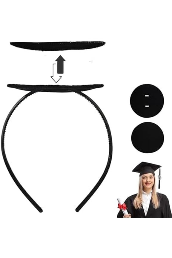 Graduation Cap Headband Secures Your Grad Cap Upgrade Insert Hairstyle Hat Accessories Hairband for Graduates