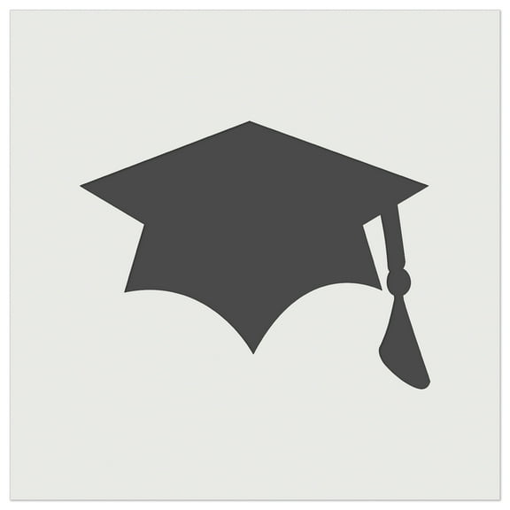 Graduation Cap Solid DIY Cookie Wall Craft Stencil - 5.5 Inch