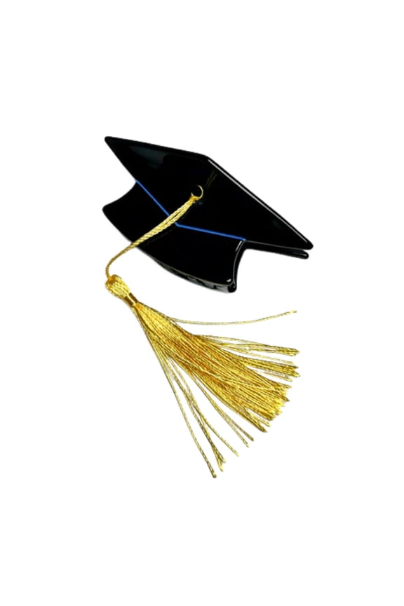 Graduation Cap Tassel Hair Clip, 4 in Mini Graduation Cap Hair Claw Clips for Women Girls, Cute Hair Accessory for Graduations Ceremony