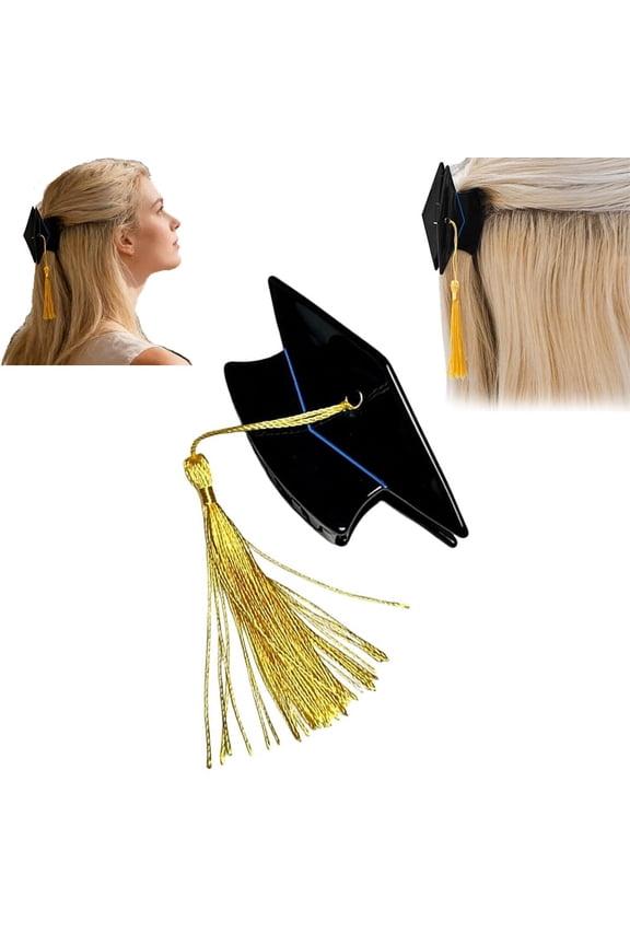 Graduation Cap Tassel Hair Clip,Mini Graduations Cap Hair Claw, Graduation Caps Hair Clip, Graduation Party Hair Accessory, College High School Graduation Gift Decoration