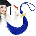 thumbnail image 1 of Graduation Cap Tassel With Gold & Silver Threads - Academic Ceremony Tassel For Bachelor, Master, Phd, Keepsake Decor (Multi-Color Options), 1 of 5