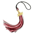 thumbnail image 1 of Graduation Cap Tassel With Gold & Silver Threads - Academic Ceremony Tassel For Bachelor, Master, Phd, Keepsake Decor (Multi-Color Options), 1 of 5