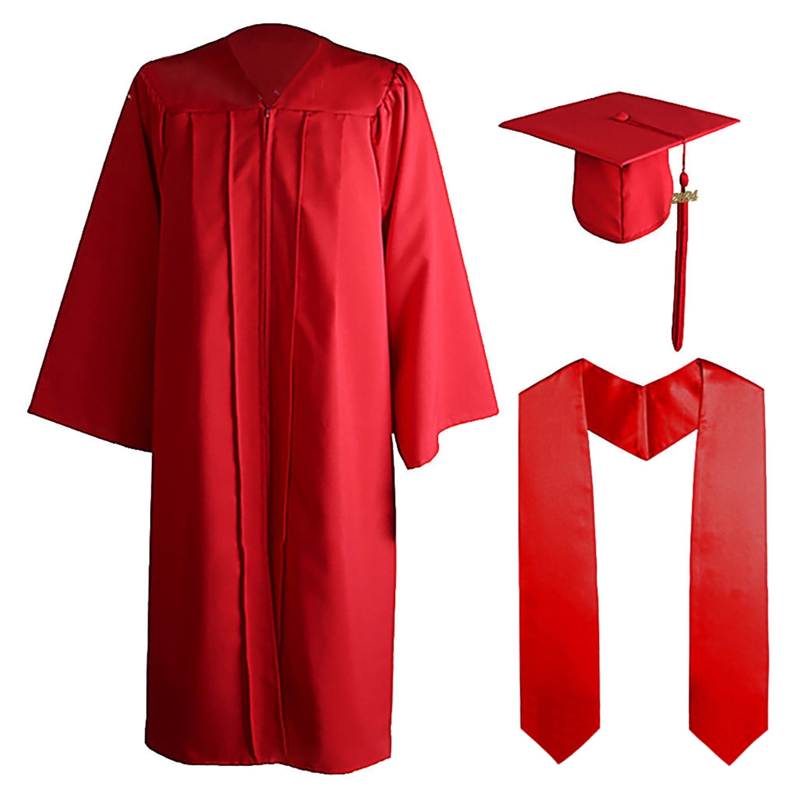 Graduation Cap and Gown,Graduation Gown and Cap for Adults 2024 Year