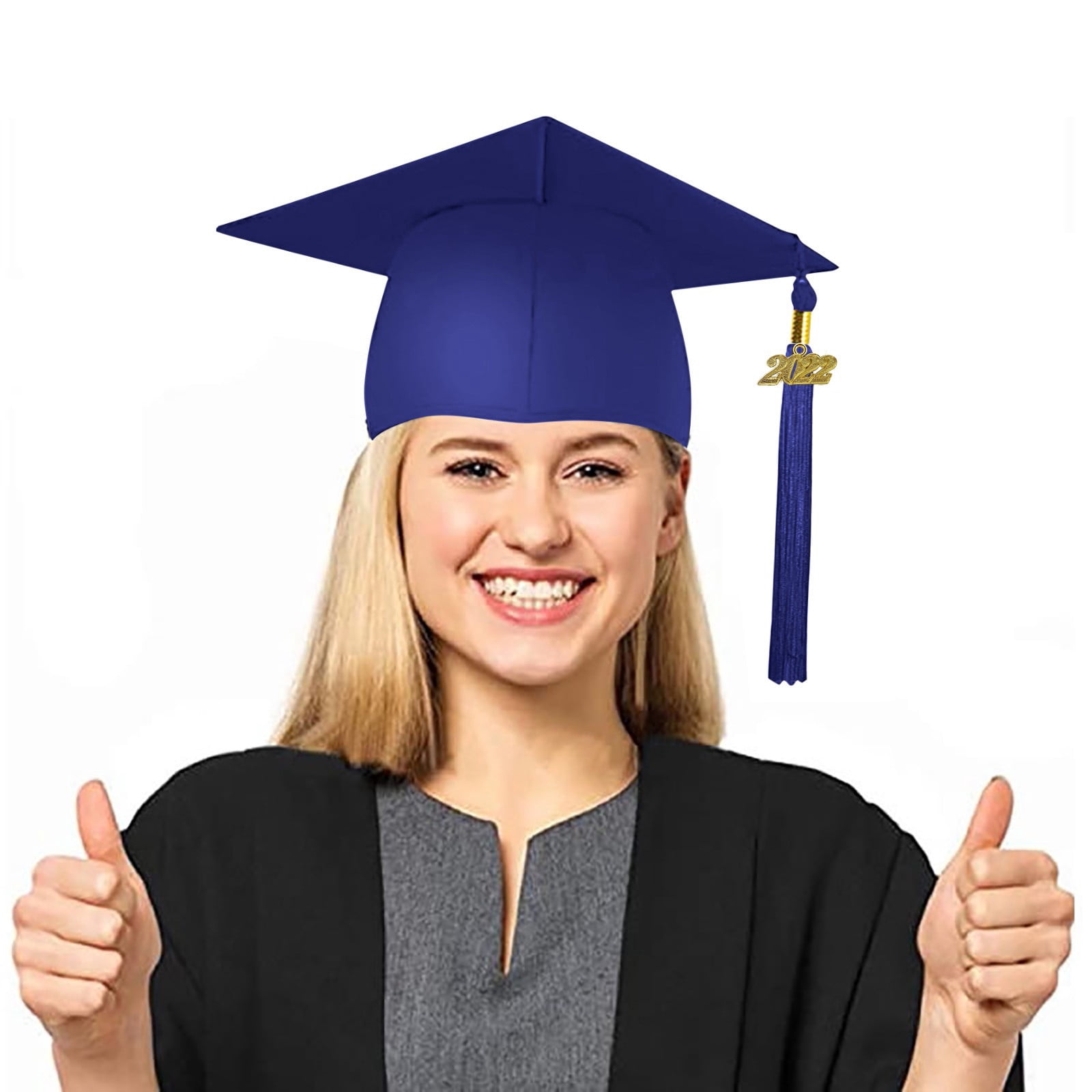 Happy Secret Unisex Adult Graduation Gown & Cap Set With 2021 Tassel Charm - Shiny Material For Photos - View #10