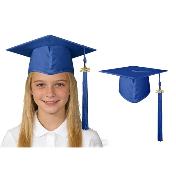 Graduation Cap for Kids Navy Cap with Tassels for Graduation Cap 2026 Graduation Hat