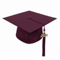 thumbnail image 1 of CLERKMANS 2026 Date Drop, 6-inch Hang Loop, Graduation Cap with Tassel, Maroon, One Size, 1 of 7