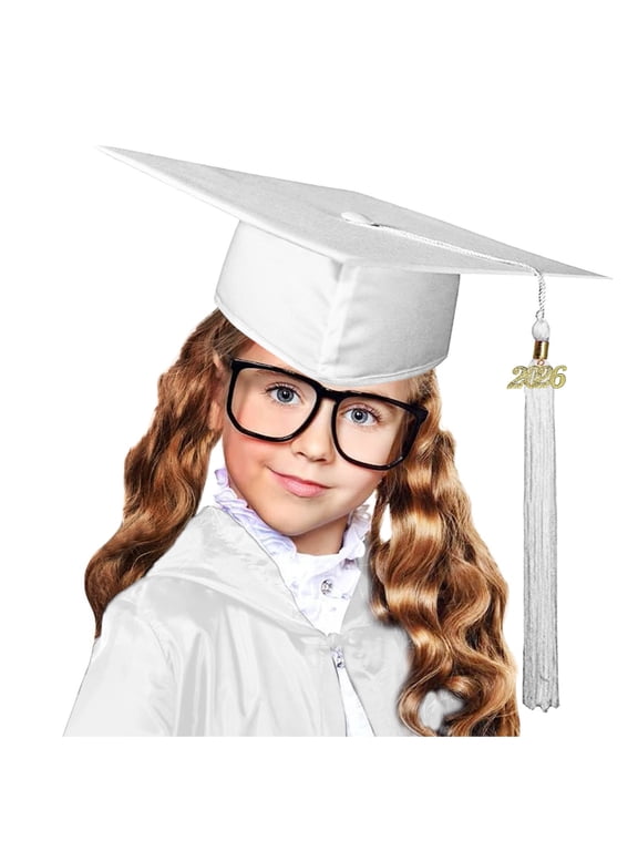 Graduation Cap with Tassel Preschool Kindergarten High School Academic Doctor Hat Party Supply Kids
