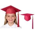 thumbnail image 1 of Graduation Caps for Kids Red Graduation Cap with Tassels 2026 Graduation Celebration, 1 of 5