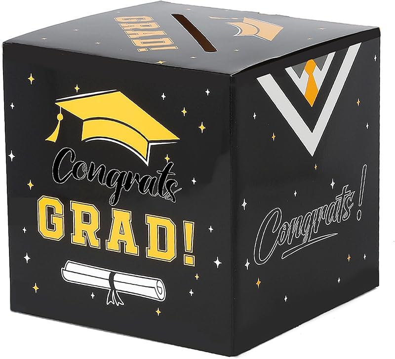 Graduation Card Box 2025 Graduation Party Decorations Blue Graduation ...