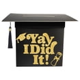 thumbnail image 1 of Graduation Card Box 2026,Graduation Gift Box,with Tassel Congrats Graduation Cap Card Holder,Thick Cardboard Material,Easy to Assemble,for Graduation Gift Box Party Supplies(C), 1 of 8