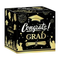 Graduation Card Box Holder, 9Pcs Congrats Grad Decorations Box for Graduation Party Decoration and Grad Party Class Of 2025 Graduation Gift Cards Box For Graduation Clearance