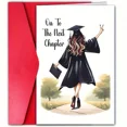 thumbnail image 1 of Graduation Card for Her – "On To The Next Chapter" Design – Red Envelope Included, Blank Inside – Perfect Gift for College or High School Graduates, 1 of 2